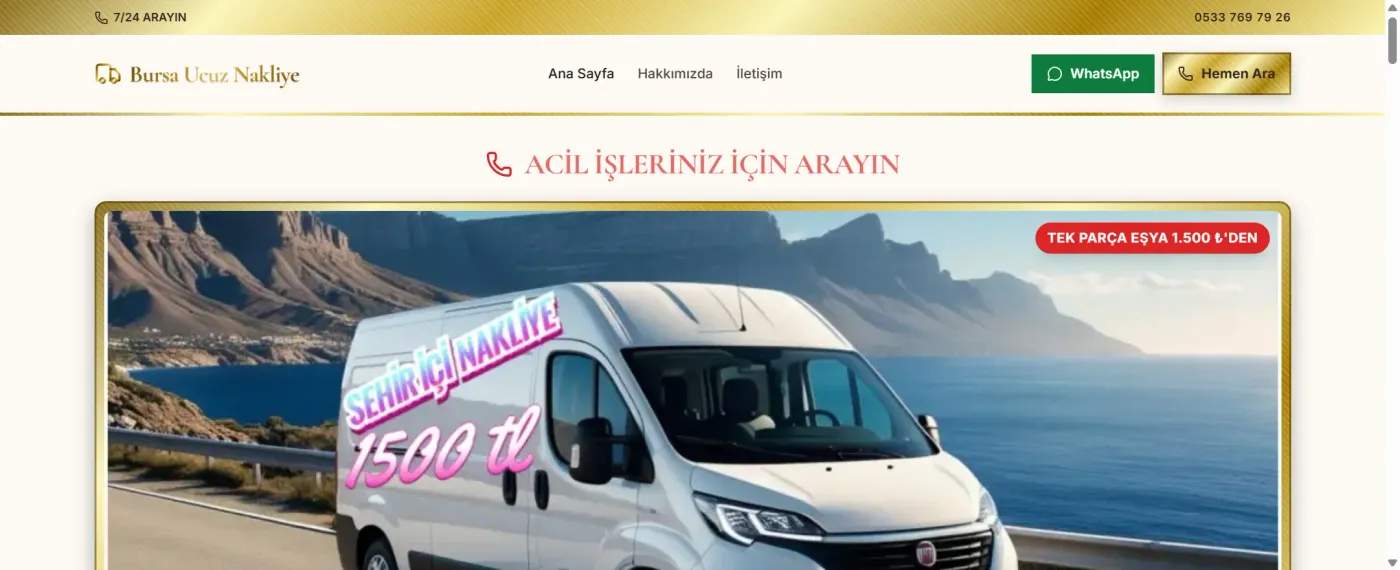 Bursa Ucuz Nakliye anasayfası